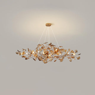 Ginkgo Leaf Luxury Acrylic Chandelier