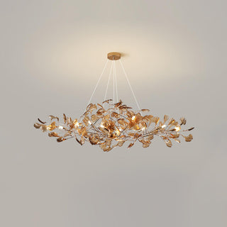 Ginkgo Leaf Luxury Acrylic Chandelier