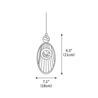 Veyra Art Deco Acrylic Pendant Light