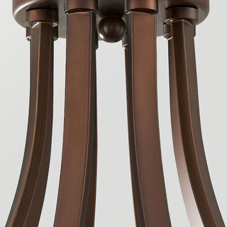 Orion Rustic Wood Metal Chandelier Glass Shades