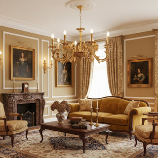 Gilded Candelabra Chandelier