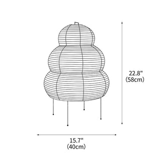 Akari Oriental Rice Paper Table Light
