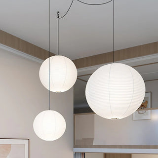 Akari A Minimalist Mulberry Paper Pendant Swag Light