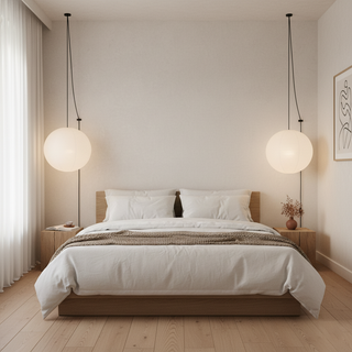 Akari A Minimalist Mulberry Paper Pendant Swag Light