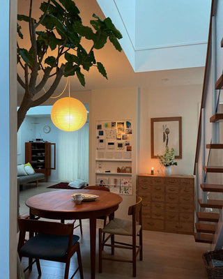 Akari A Minimalist Mulberry Paper Pendant Swag Light