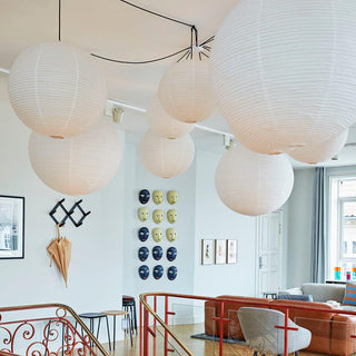Akari A Minimalist Mulberry Paper Pendant Swag Light