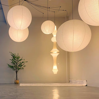 Akari A Minimalist Mulberry Paper Pendant Swag Light