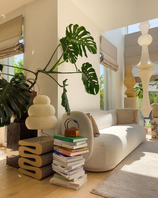 Akari E Sculptural Mulberry Paper Pendant Light