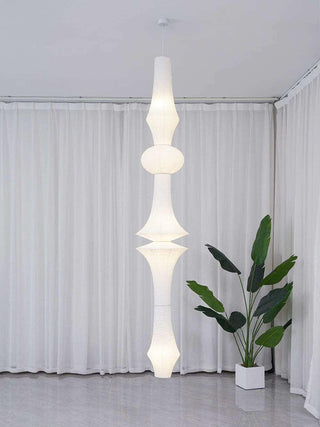 Akari E Sculptural Mulberry Paper Pendant Light