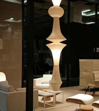 Akari E Sculptural Mulberry Paper Pendant Light
