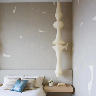 Akari E Sculptural Mulberry Paper Pendant Light