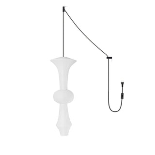 Akari E Sculptural Mulberry Paper Pendant Swag Light