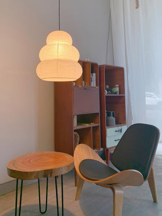 Akari Gourd Minimalist Mulberry Paper Pendant Light