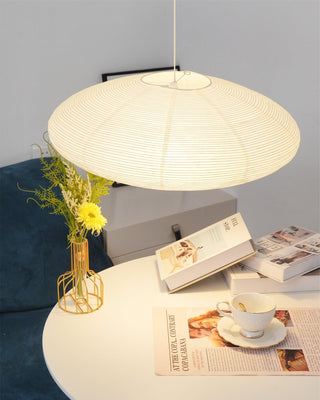 Akari Oval Organic Mulberry Paper Pendant Light