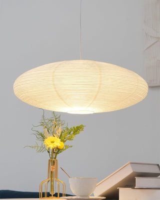 Akari Oval Organic Mulberry Paper Pendant Light