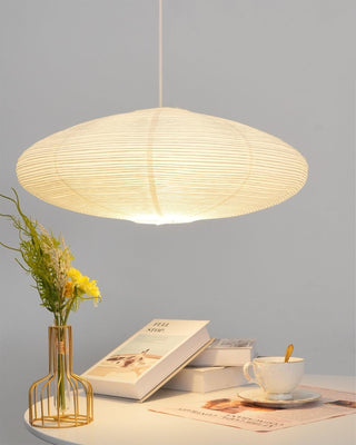 Akari Oval Organic Mulberry Paper Pendant Light