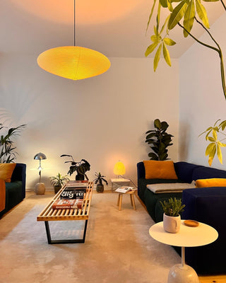 Akari Oval Organic Mulberry Paper Pendant Light