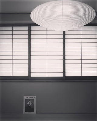 Akari Oval Organic Mulberry Paper Pendant Light