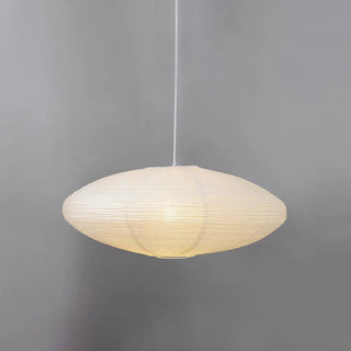 Akari Oval Organic Mulberry Paper Pendant Light