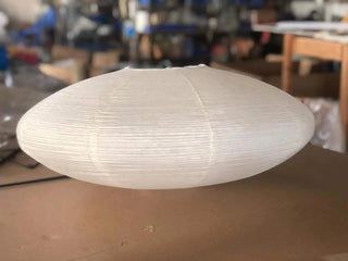 Akari Oval Organic Mulberry Paper Pendant Light