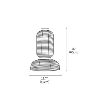 Formakami Oriental Rice Paper Pendant Light
