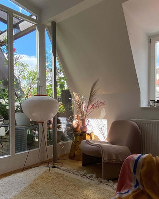 Lumi Scandinavian Fabric Floor Lamp