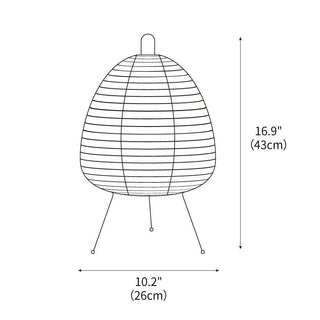 Akari Oriental Rice Paper Table Light