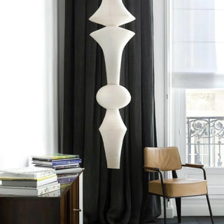 Akari E Sculptural Mulberry Paper Pendant Light