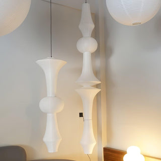 Akari E Sculptural Mulberry Paper Pendant Light