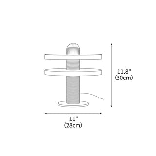 Comet Minimalist Alabaster Table Light
