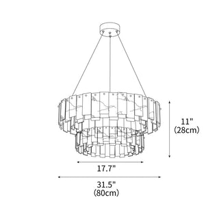Alabaster Luxury Alabaster Round Chandelier