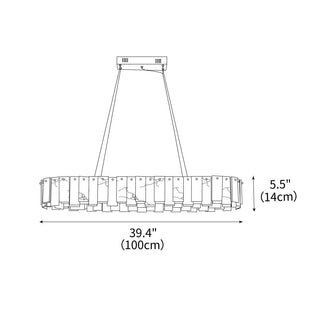 Alabaster Luxury Alabaster Round Chandelier