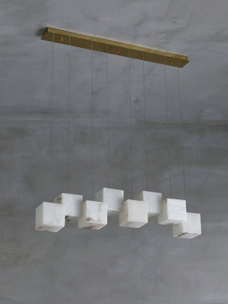 Alabaster Box Sculptural Chandelier 28.3