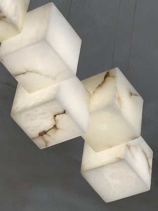 Alabaster Box Sculptural Chandelier 28.3