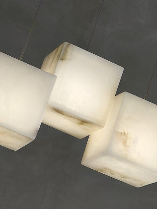 Alabaster Box Sculptural Chandelier 28.3