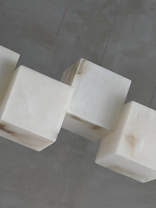 Alabaster Box Sculptural Chandelier 28.3