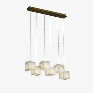 Alabaster Box Sculptural Chandelier 28.3