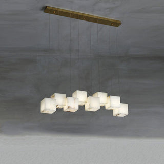 Alabaster Box Sculptural Chandelier 28.3