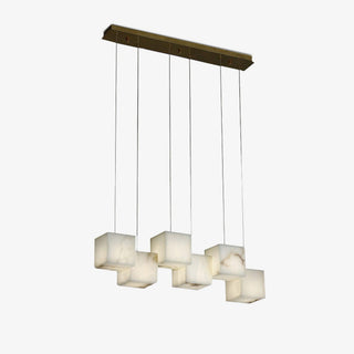 Alabaster Box Sculptural Chandelier 28.3