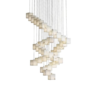 Alabaster Box Sculptural Chandelier 28.3