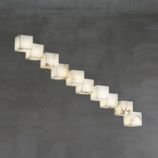 Alabaster Box Sculptural Chandelier 28.3