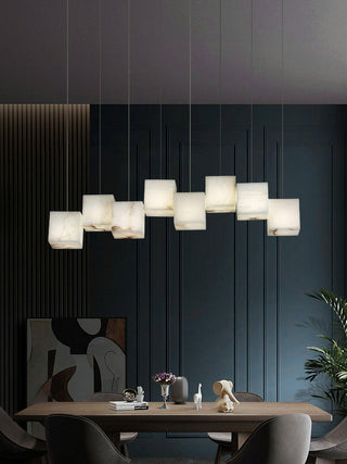 Alabaster Box Sculptural Chandelier 28.3