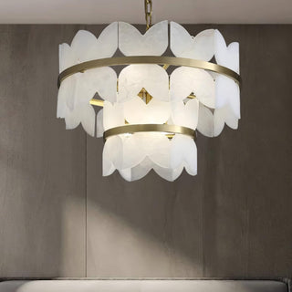 Seraphina Vintage Alabaster Chandelier Light - Blowlighting