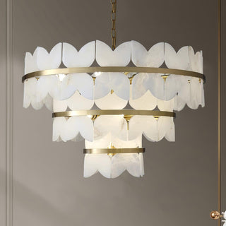 Seraphina Vintage Alabaster Chandelier Light - Blowlighting