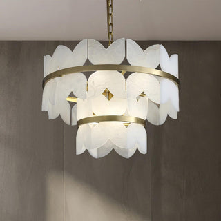 Seraphina Vintage Alabaster Chandelier Light - Blowlighting