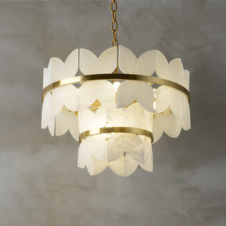 Seraphina Vintage Alabaster Chandelier Light - Blowlighting