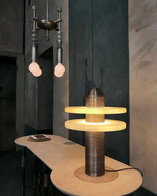 Comet Minimalist Alabaster Table Light