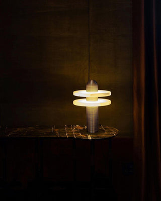 Comet Minimalist Alabaster Table Light