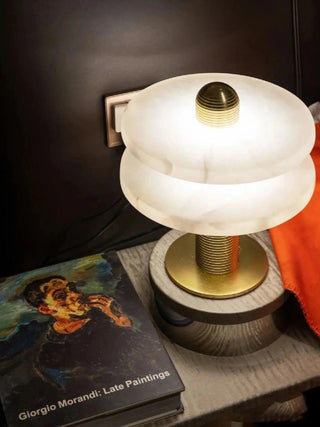 Comet Minimalist Alabaster Table Light