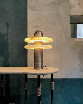 Comet Minimalist Alabaster Table Light
